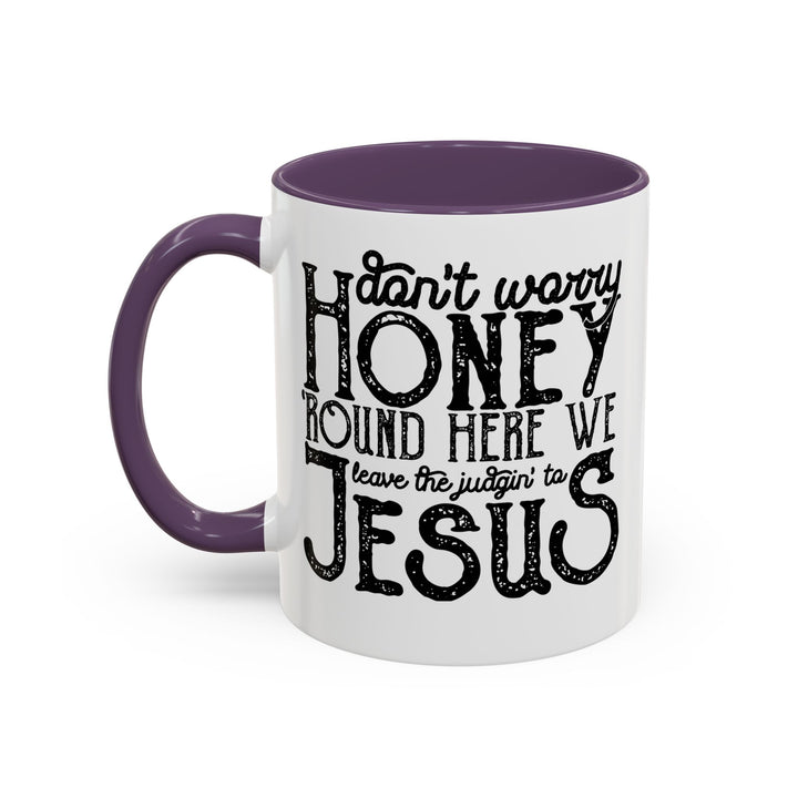 Judgin To Jesus - Accent Coffee Mug (11, 15oz)