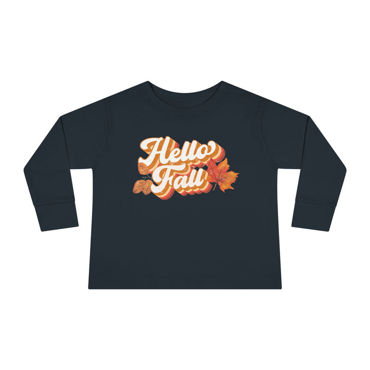 Retro Hello Fall - Toddler Long Sleeve Tee