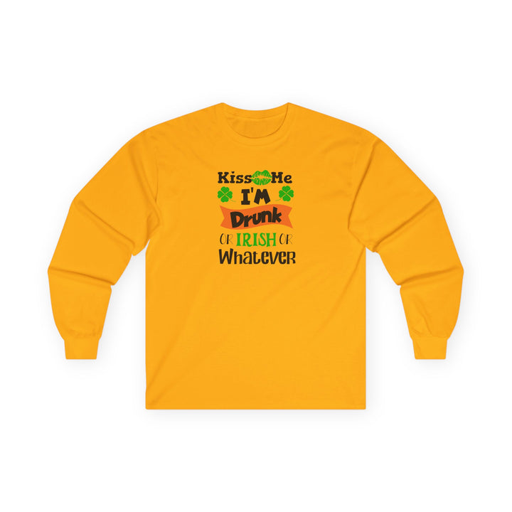 Kiss Me I'm Drunk - Unisex Ultra Cotton Long Sleeve Tee