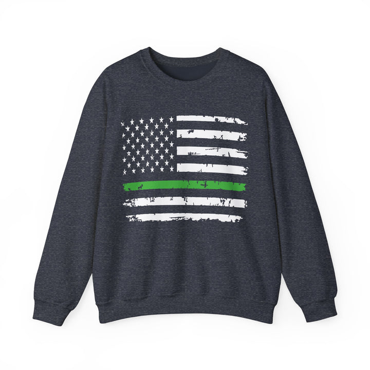 Green Line Flag - Unisex Heavy Blend™ Crewneck Sweatshirt