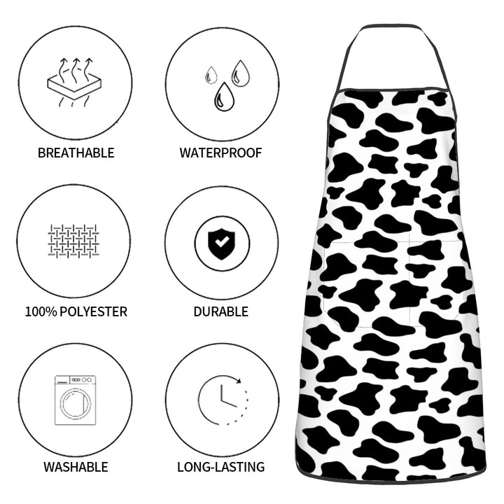 Cow Print - Adult Apron with Pockets