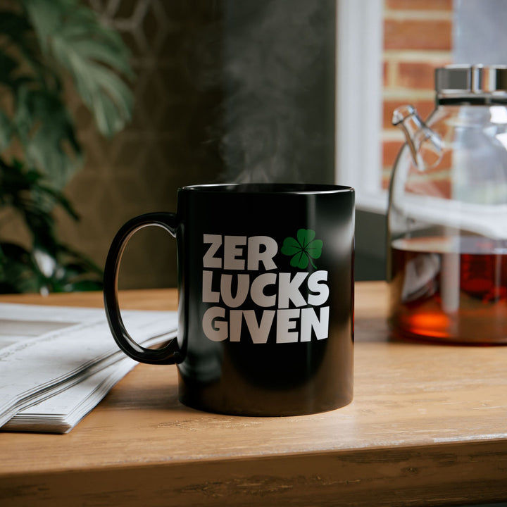 Zero Lucks Given - Black Mug (11oz, 15oz)