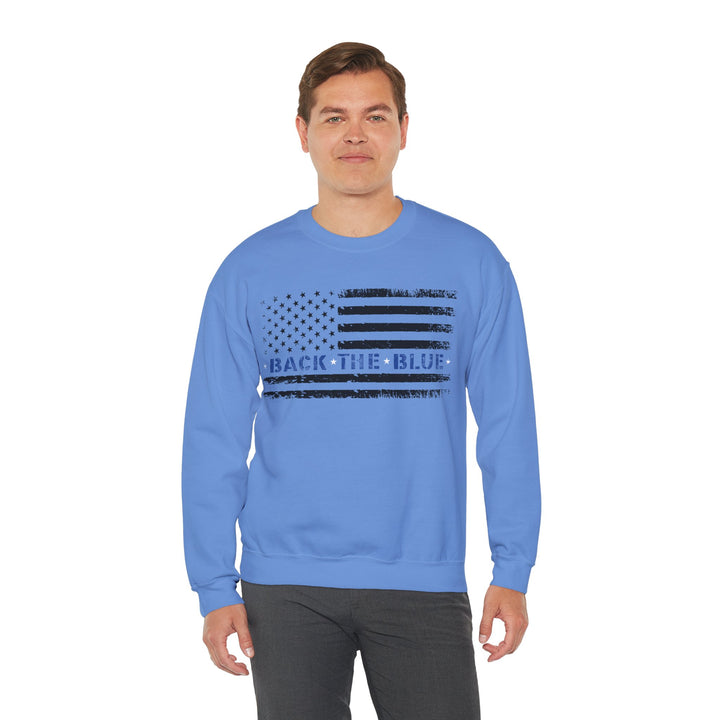 Back The Blue - Unisex Heavy Blend™ Crewneck Sweatshirt
