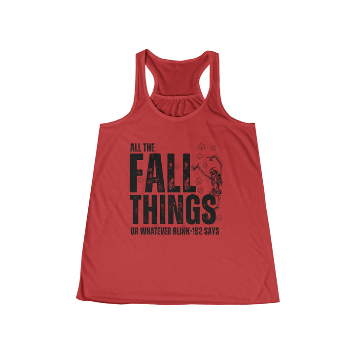All The Fall Things - Women's Flowy Racerback Tank