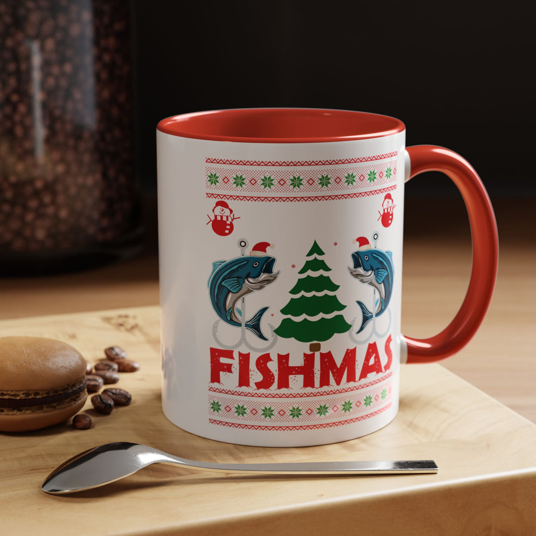Merry Fishmas - Accent Coffee Mug (11, 15oz)