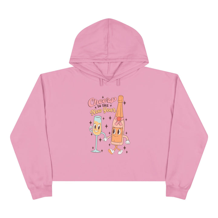 Cheers To The New Year - Crop Hoodie