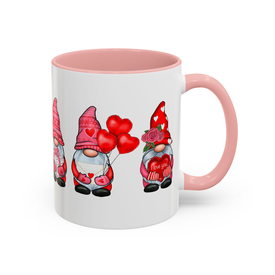 Valentine Gnomes - Accent Coffee Mug (11, 15oz)