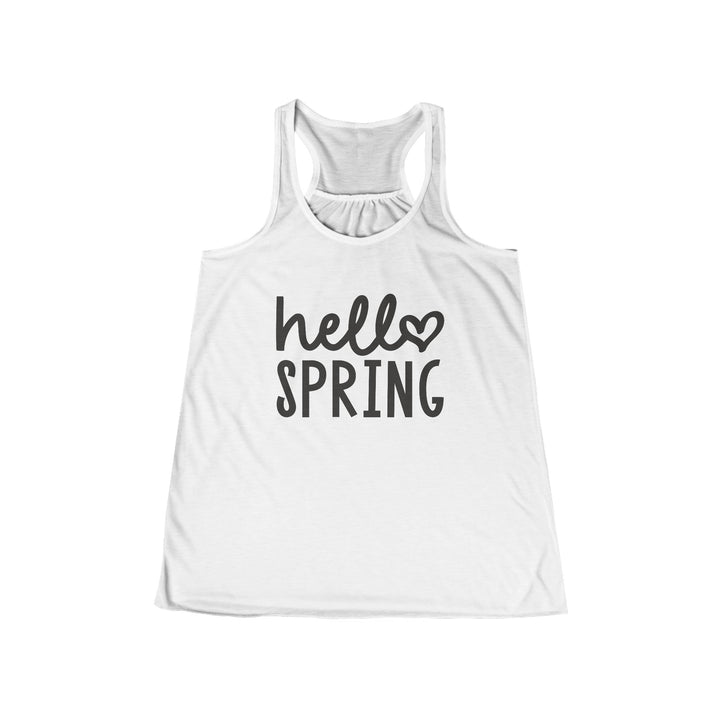 Hello Spring - Women's Flowy Racerback Tank