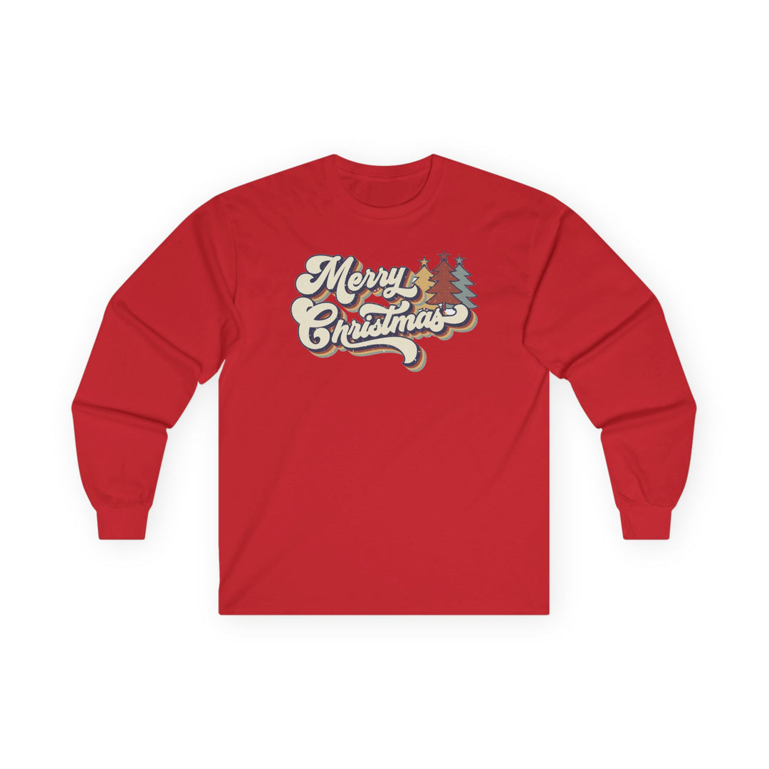 Retro Merry Christmas - Unisex Ultra Cotton Long Sleeve Tee