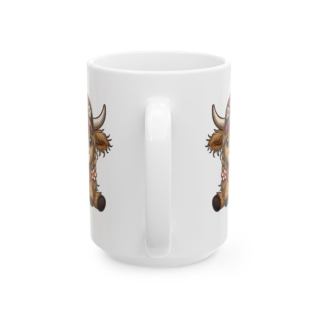 Summer Cow - Ceramic Mug, (11oz, 15oz)
