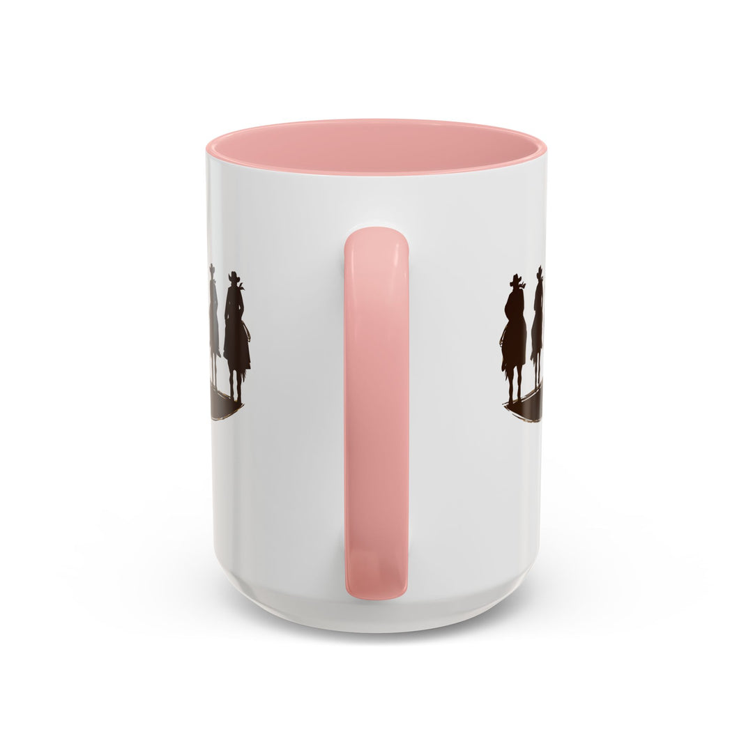 Cowboy Silhouette - Accent Coffee Mug (11, 15oz)