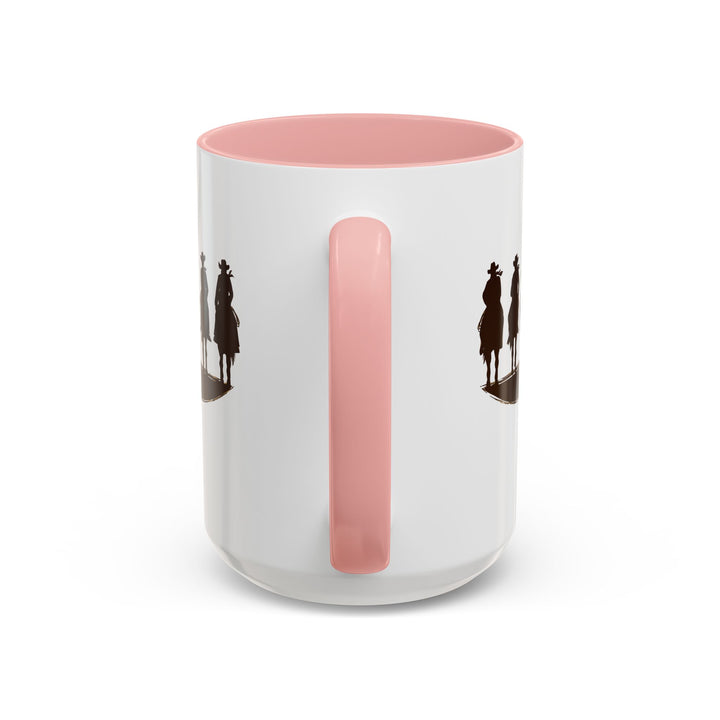 Cowboy Silhouette - Accent Coffee Mug (11, 15oz)