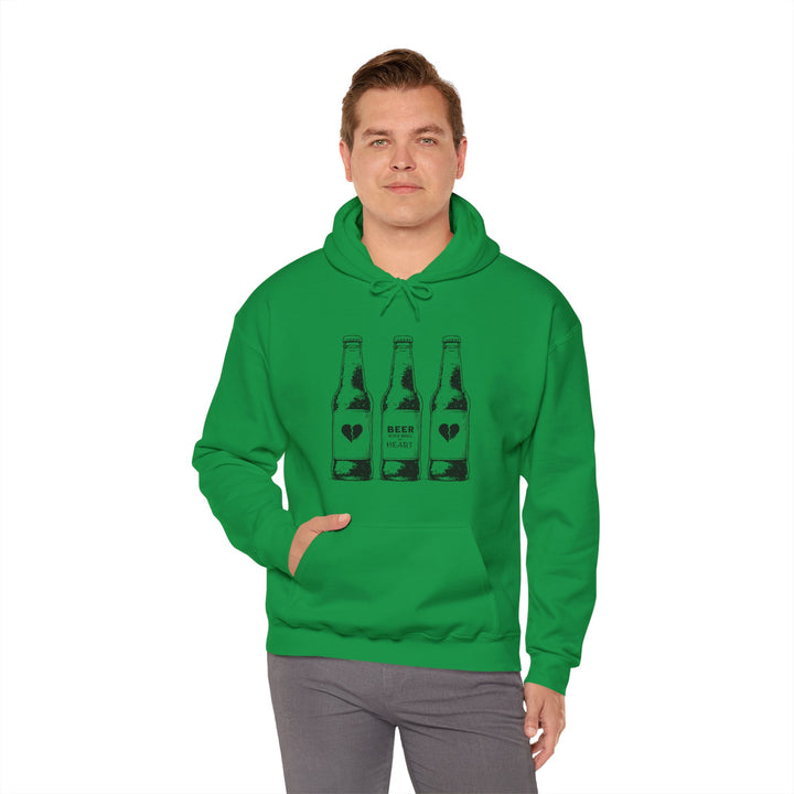 Beer Never Broke My Heart -Unisex Heavy Blend™ Hooded Sweatshirt
