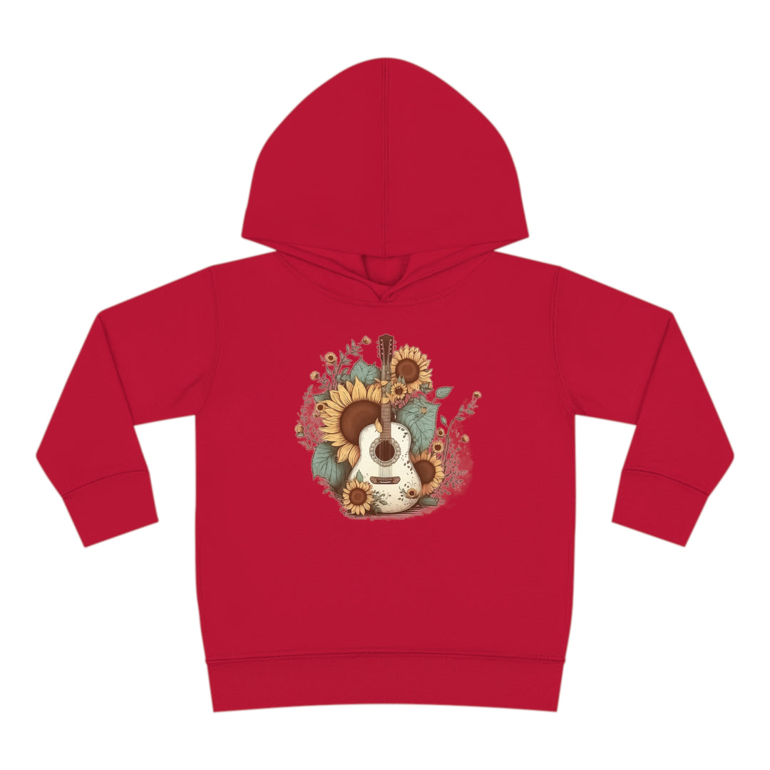 Sunflower Guitar - Toddler Pullover Fleece Hoodie
