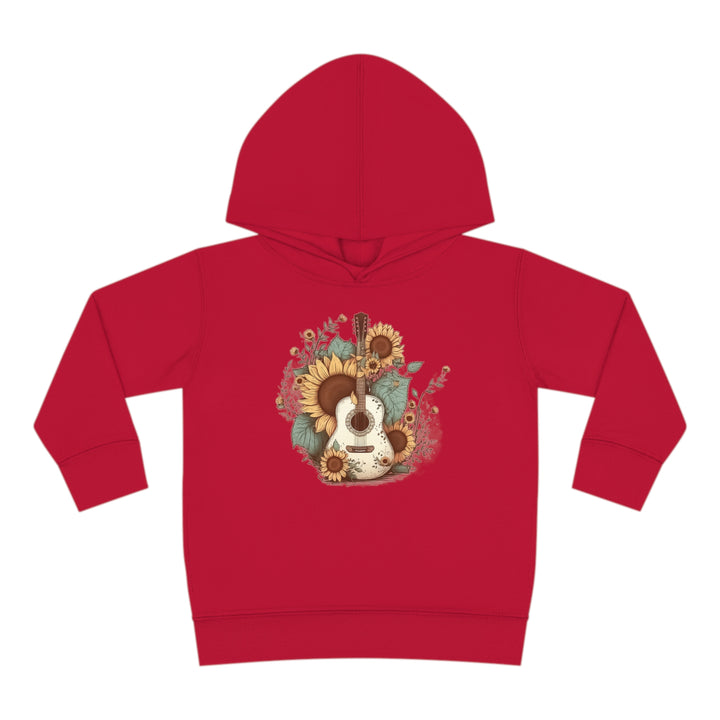 Sunflower Guitar - Toddler Pullover Fleece Hoodie