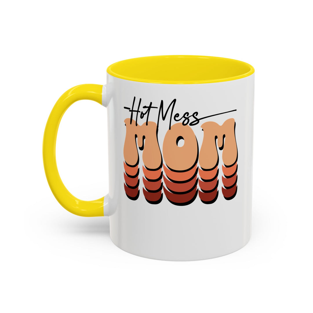 Hot Mess Mom - Accent Coffee Mug (11, 15oz)