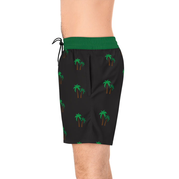 Palm Tree - Men's Mid-Length Swim Shorts (AOP)