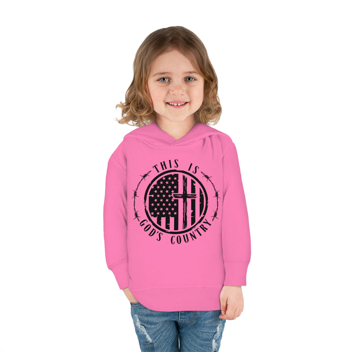 Gods Country - Toddler Pullover Fleece Hoodie