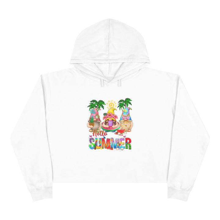 Summer Gnomes - Crop Hoodie