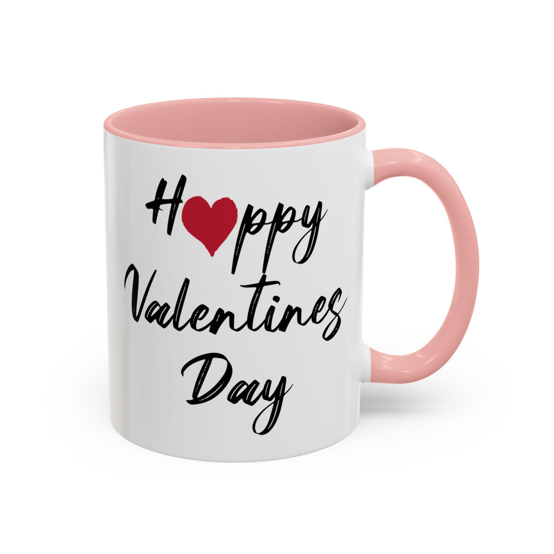 Happy Valentines Day - Accent Coffee Mug (11, 15oz)