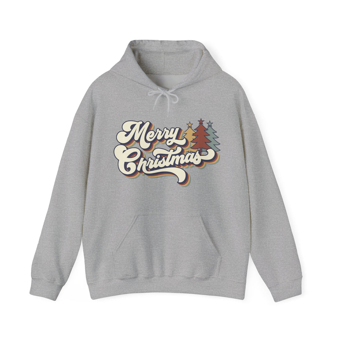 Retro Merry Christmas - Unisex Heavy Blend™ Hooded Sweatshirt