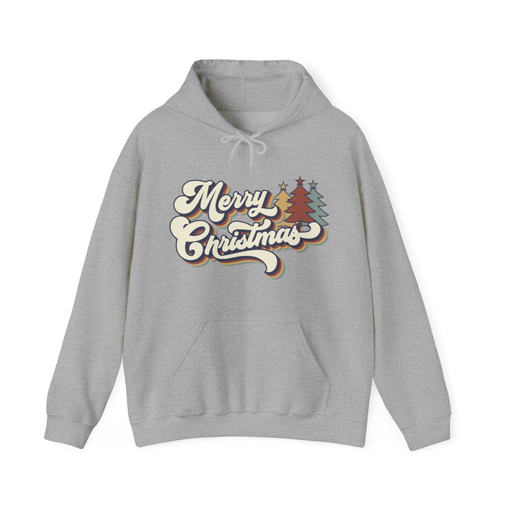 Retro Merry Christmas - Unisex Heavy Blend™ Hooded Sweatshirt