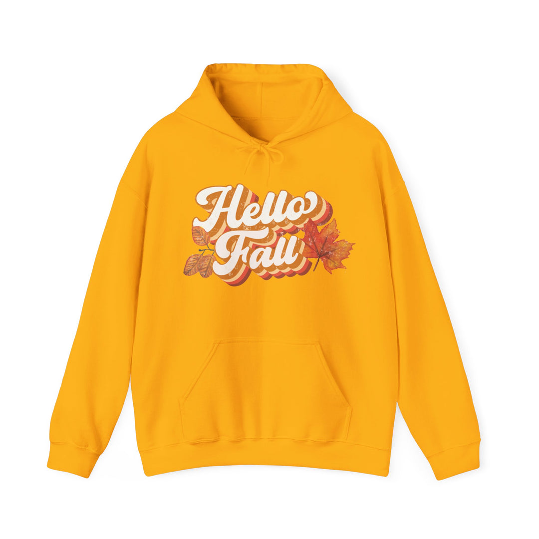 Retro Hello Fall - Unisex Heavy Blend™ Hooded Sweatshirt