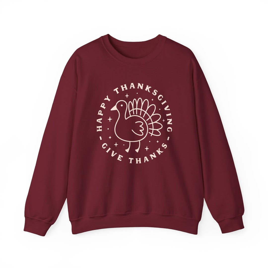Happy Thanksgiving~Give Thanks - Unisex Heavy Blend™ Crewneck Sweatshirt
