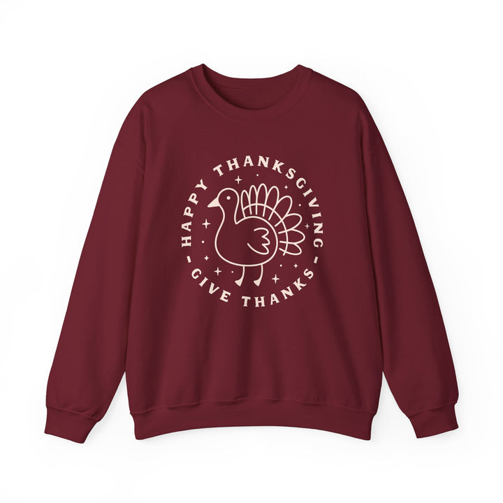 Happy Thanksgiving~Give Thanks - Unisex Heavy Blend™ Crewneck Sweatshirt