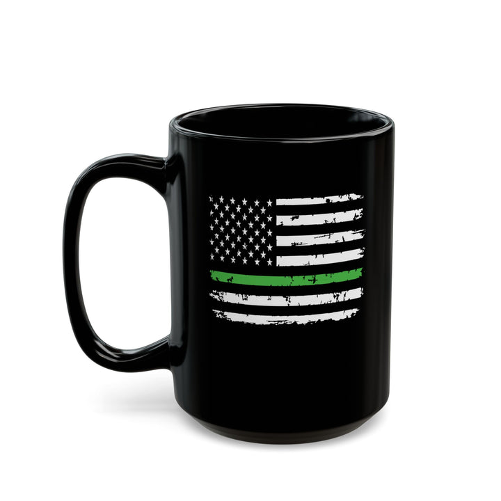 Green Line Flag - Black Mug (11oz, 15oz)