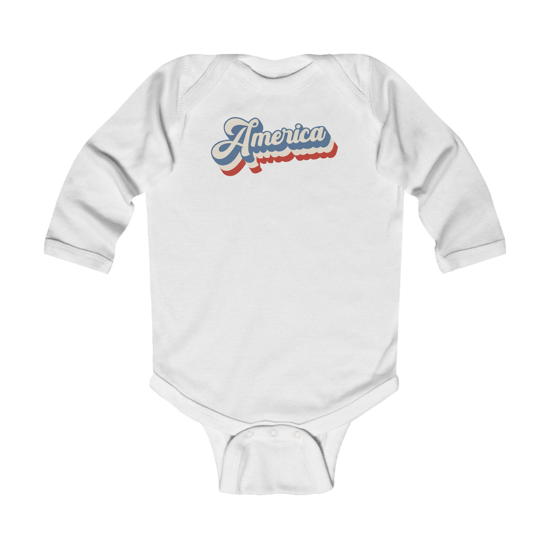 Retro America - Infant Long Sleeve Bodysuit