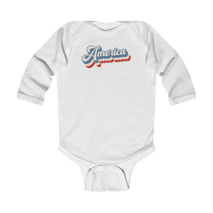 Retro America - Infant Long Sleeve Bodysuit