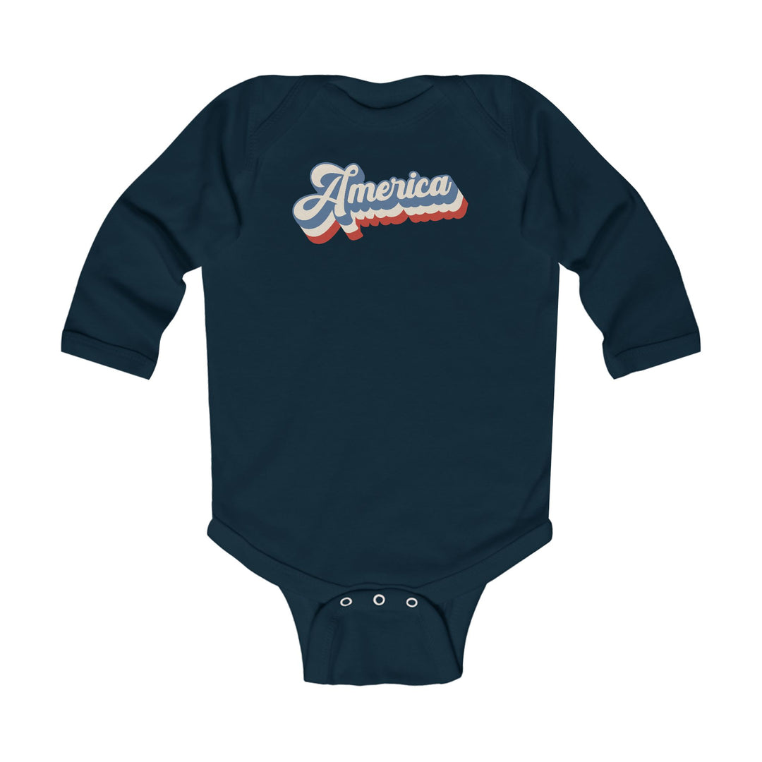 Retro America - Infant Long Sleeve Bodysuit