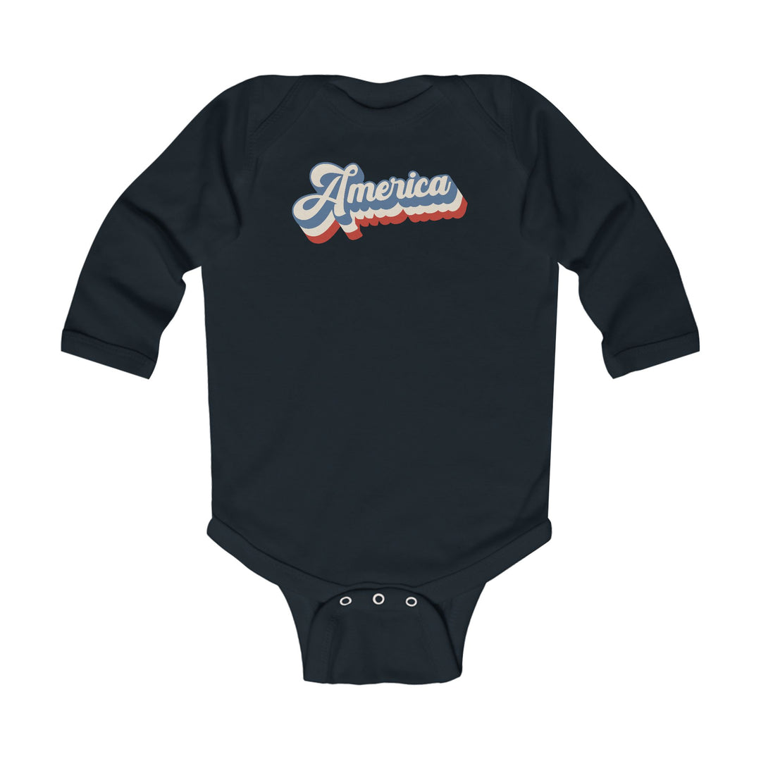 Retro America - Infant Long Sleeve Bodysuit