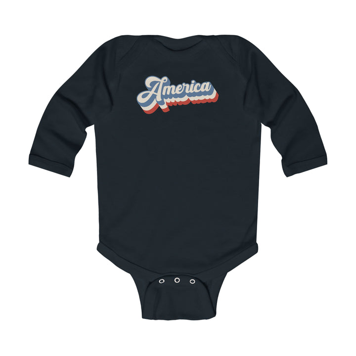 Retro America - Infant Long Sleeve Bodysuit