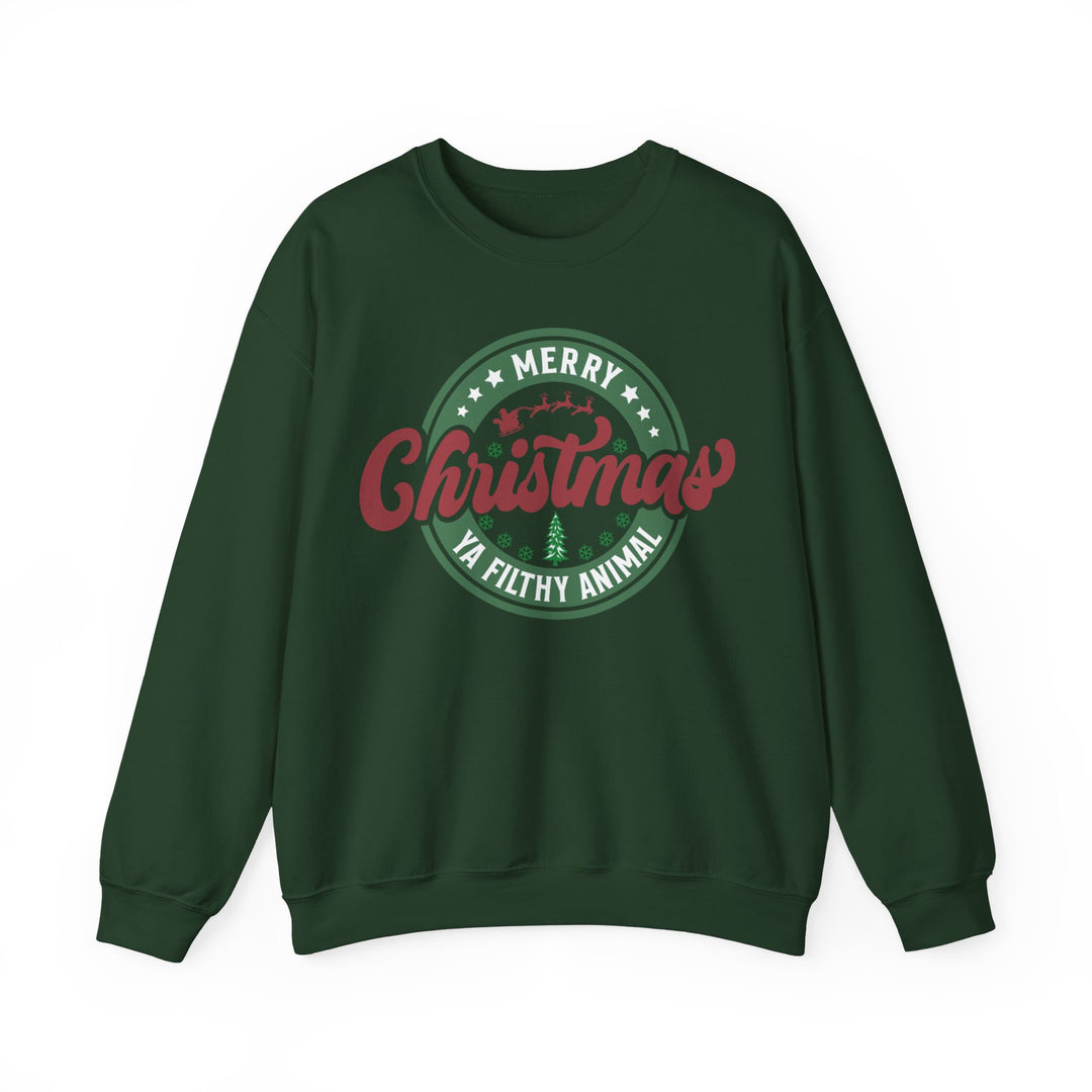 Merry Christmas Ya Filthy Animal - Unisex Heavy Blend™ Crewneck Sweatshirt