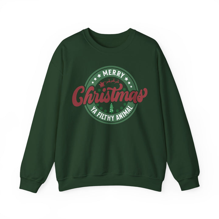 Merry Christmas Ya Filthy Animal - Unisex Heavy Blend™ Crewneck Sweatshirt
