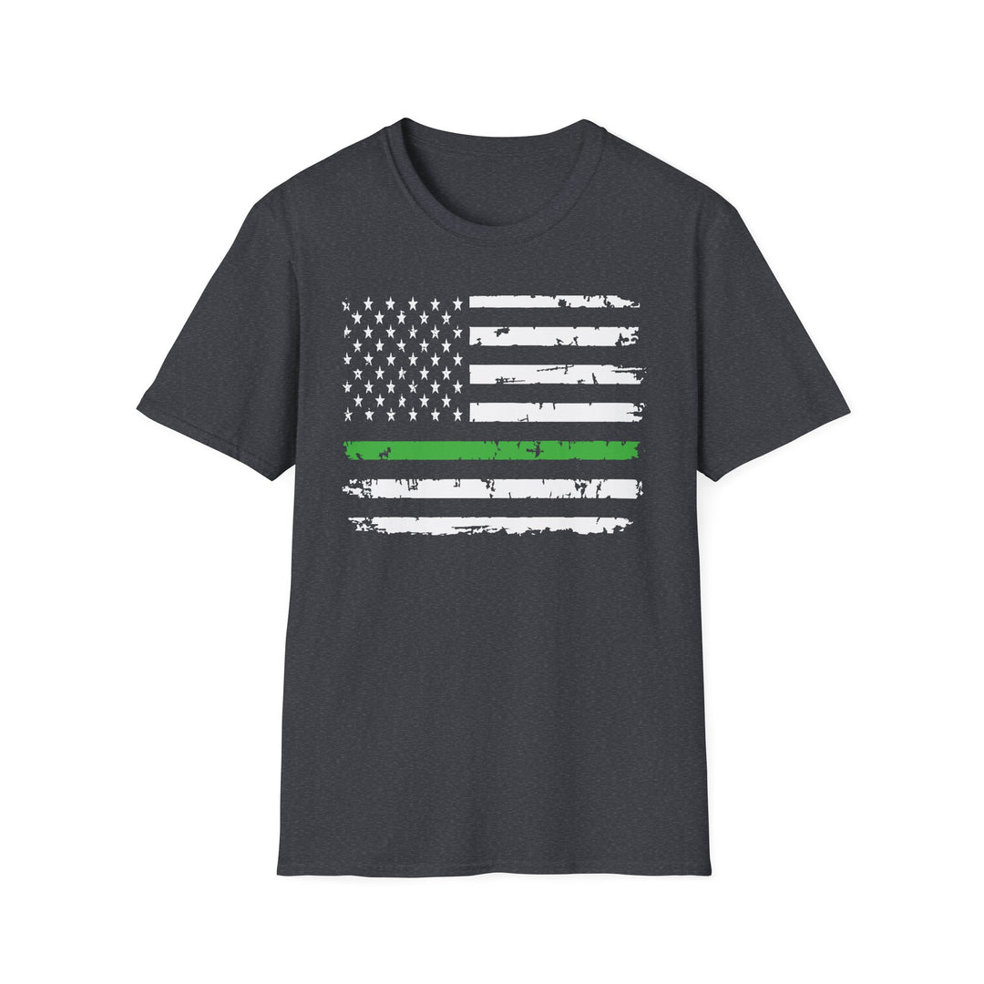 Green Line Flag - Unisex Softstyle T-Shirt
