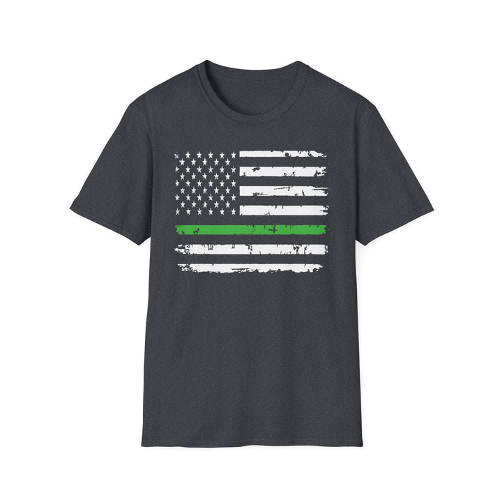 Green Line Flag - Unisex Softstyle T-Shirt