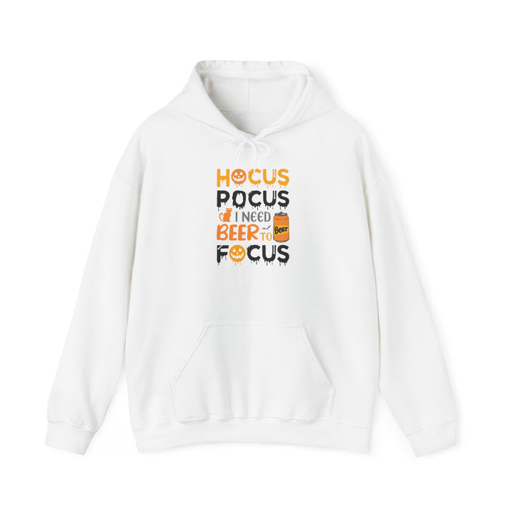 Hocus Pocus I Need A Beer To Focus - Unisex Heavy Blend™ Hooded Sweatshirt