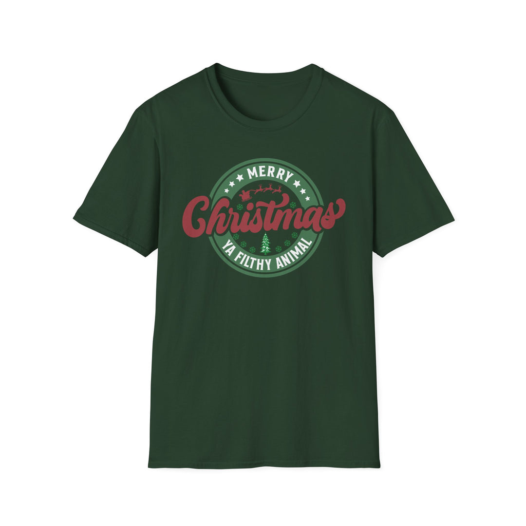 Merry Christmas Ya Filthy Animal - Unisex Softstyle T-Shirt