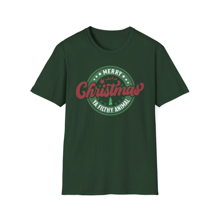 Merry Christmas Ya Filthy Animal - Unisex Softstyle T-Shirt
