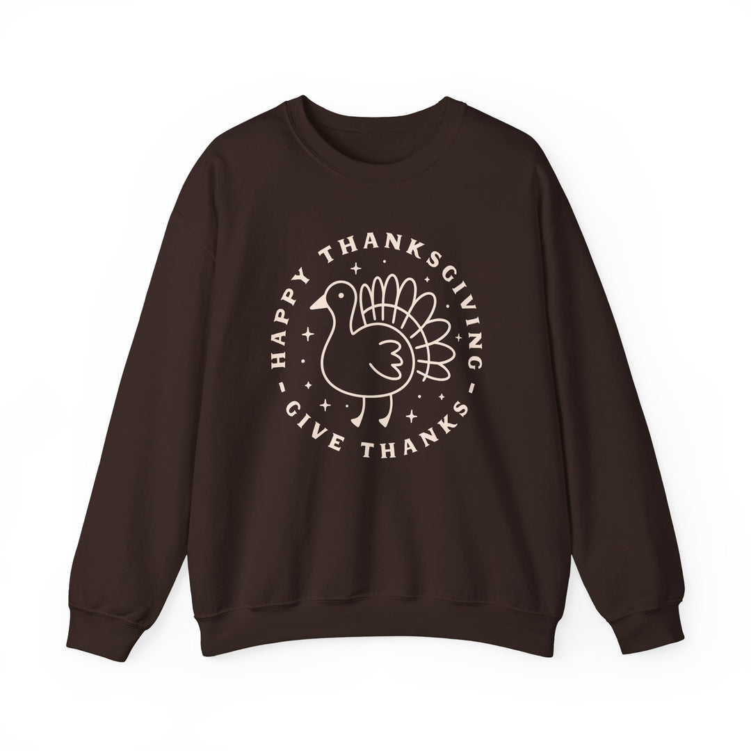 Happy Thanksgiving~Give Thanks - Unisex Heavy Blend™ Crewneck Sweatshirt