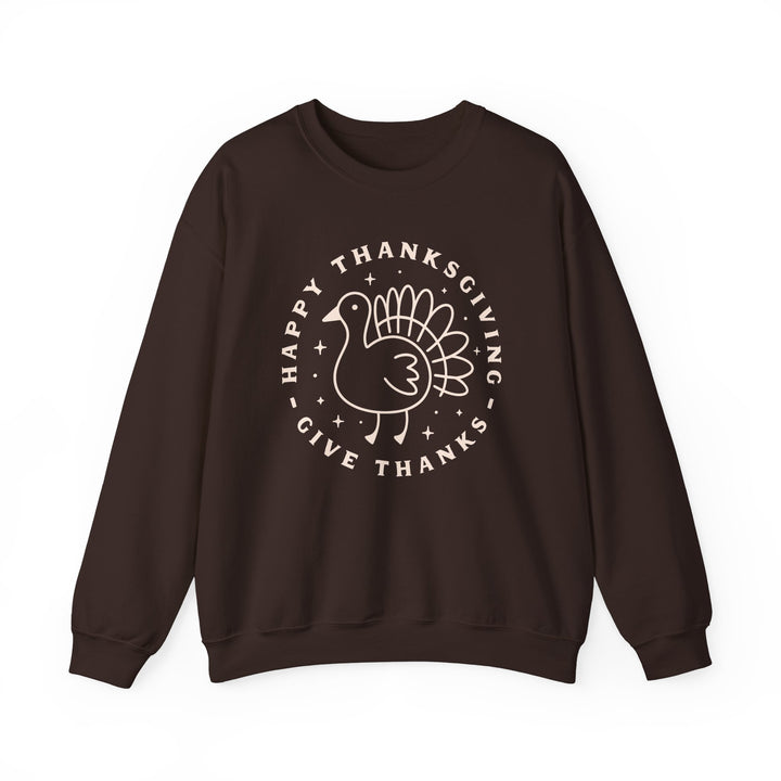 Happy Thanksgiving~Give Thanks - Unisex Heavy Blend™ Crewneck Sweatshirt