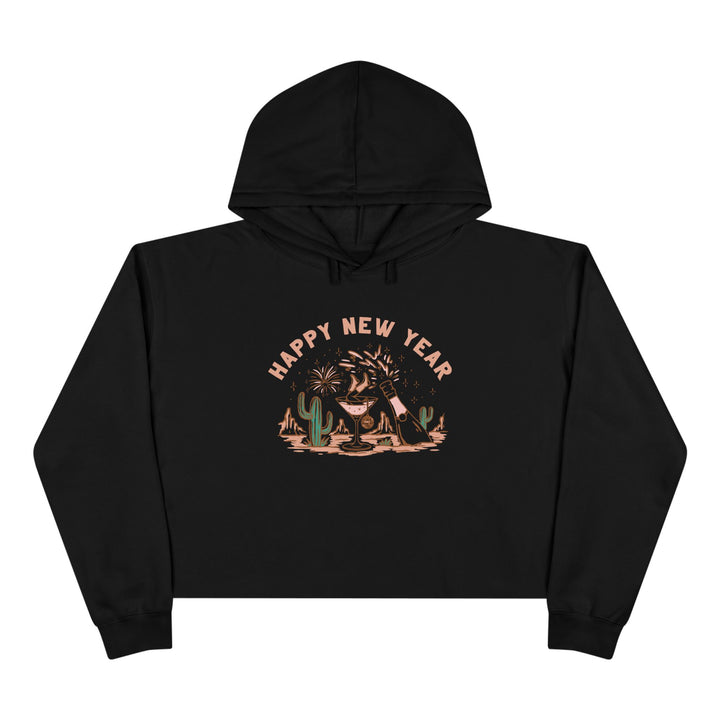 Happy New Year Desert - Crop Hoodie