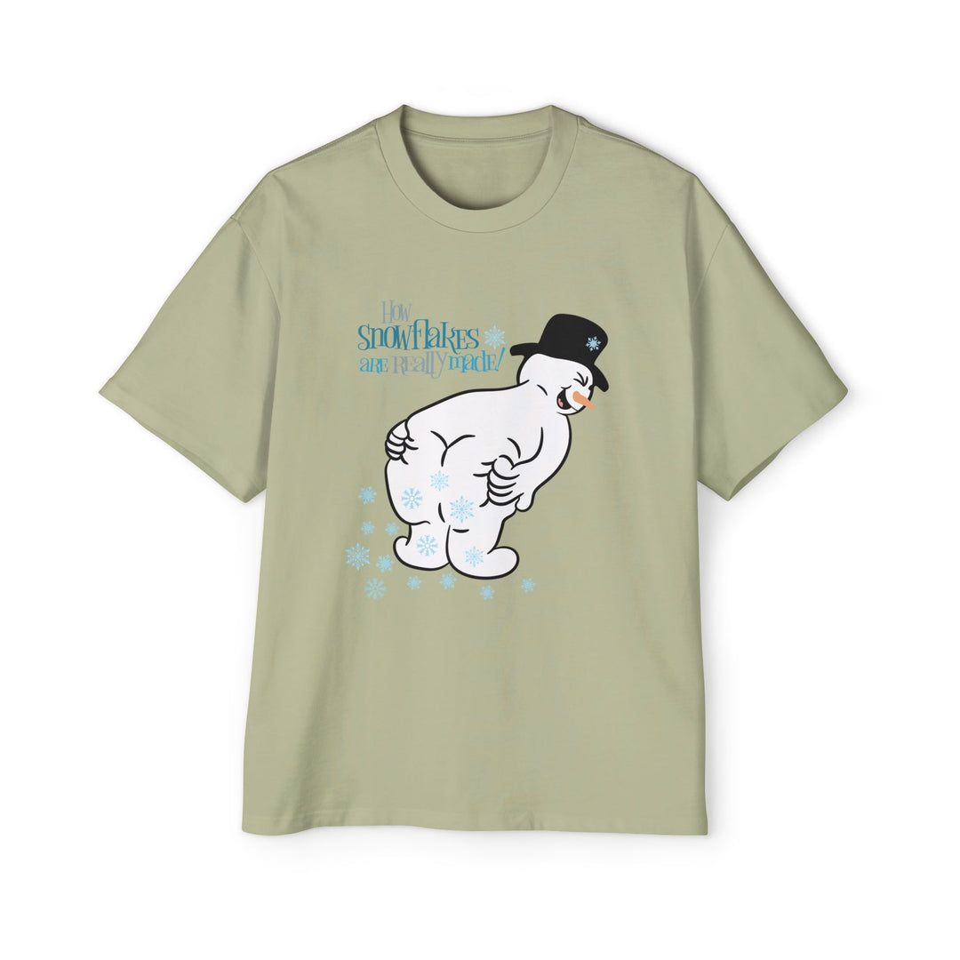 How Snowflakes Are Made - Men's Heavy Oversized Tee