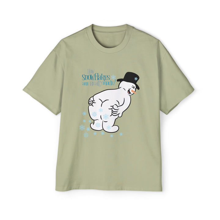 How Snowflakes Are Made - Men's Heavy Oversized Tee