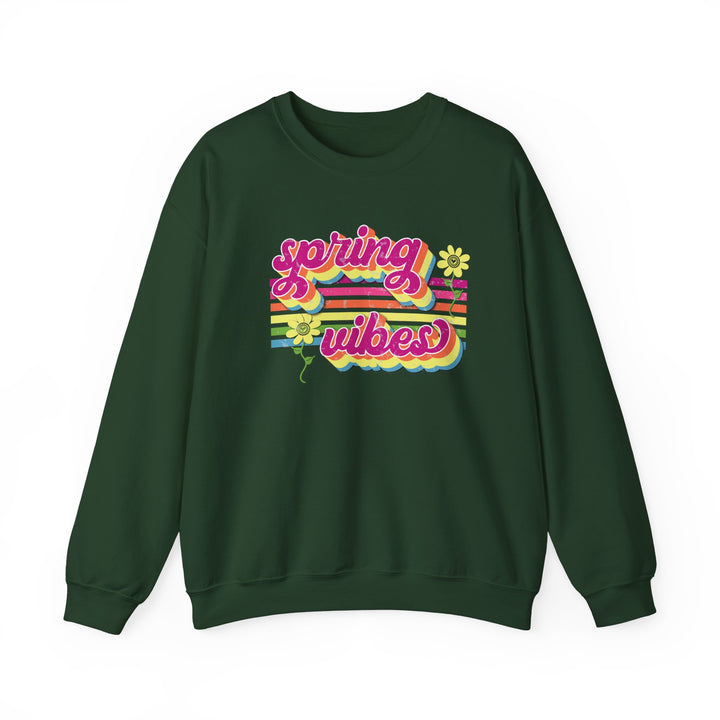 Spring Vibes Retro - Unisex Heavy Blend™ Crewneck Sweatshirt