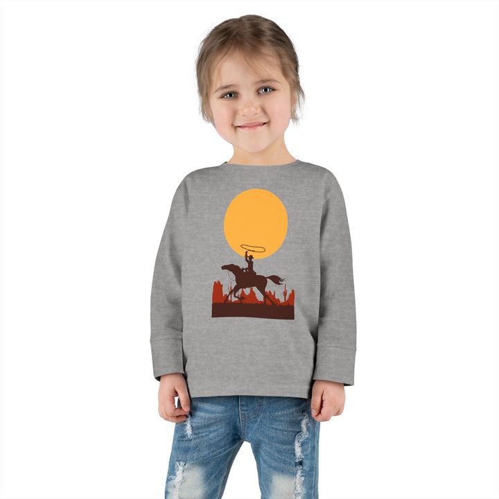 Roping The Moon  Toddler Long Sleeve Tee