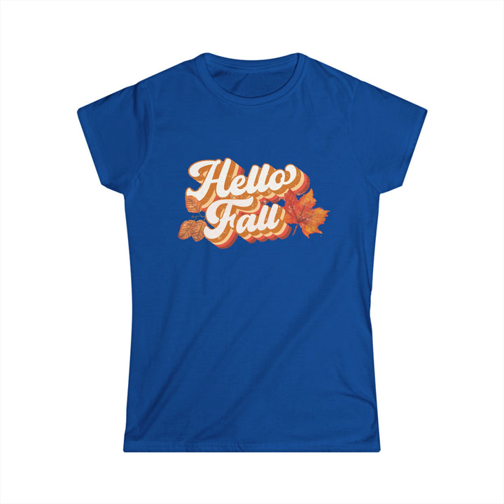 Retro Hello Fall - Women's Softstyle Tee